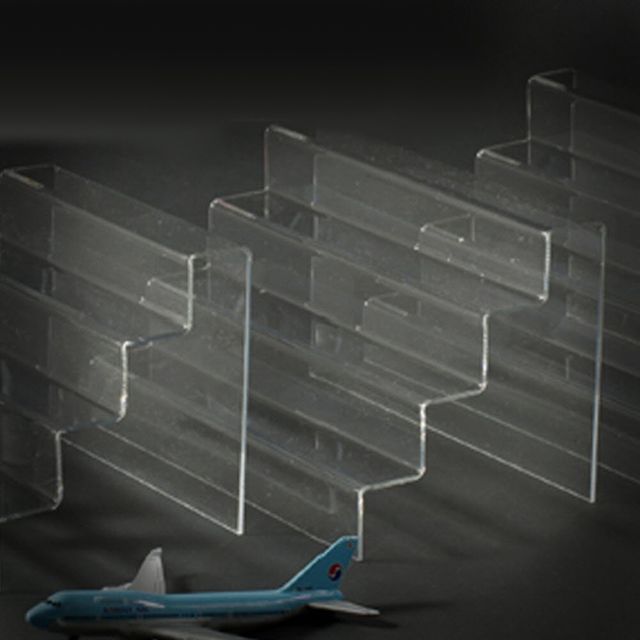 아크릴 상품진열대 계단형 절곡진열대