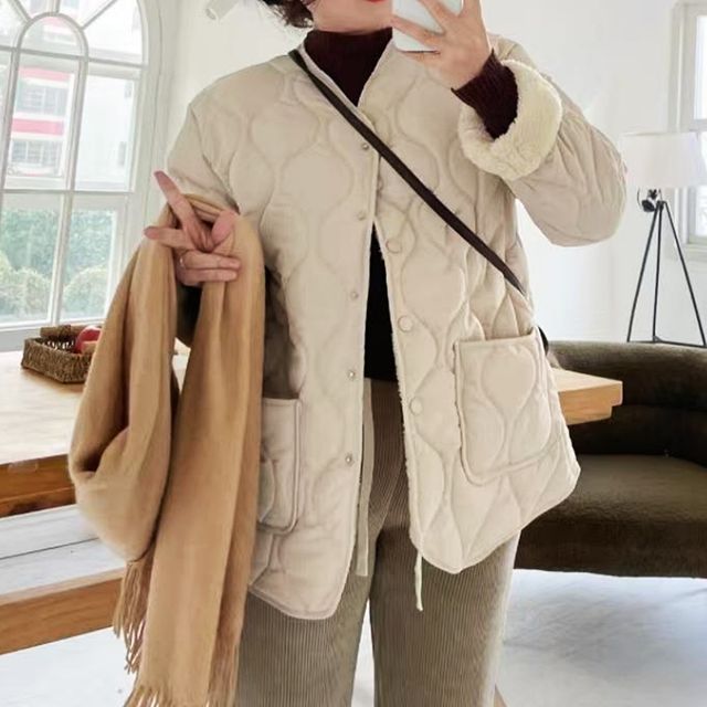 양털 누빔 퀼팅 점퍼 DA-1004959