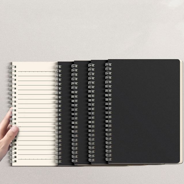 블랙 크라프트 스프링 줄 유선노트 A5 60매 LM-1005938