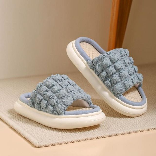 사계절 린넨 실내화 슬리퍼 거실화 층간소음 방지