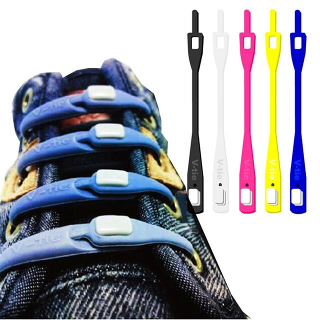 V타이 실리콘 구두끈 신발끈 운동화 고정줄 1