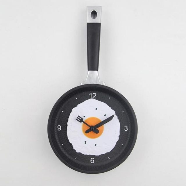 빈티지 후라이팬 벽시계 인테리어 소품 카페 식당용