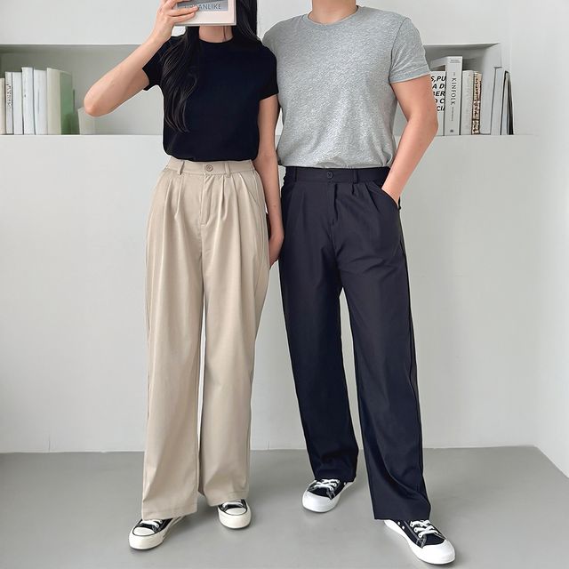 남녀공용 테티나 투턱 와이드바지 SD-250516