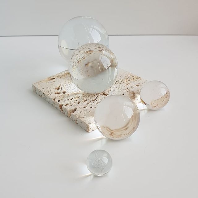 감성 소품 촬영 유리 구슬 세트 장식소품 2cm 3cm