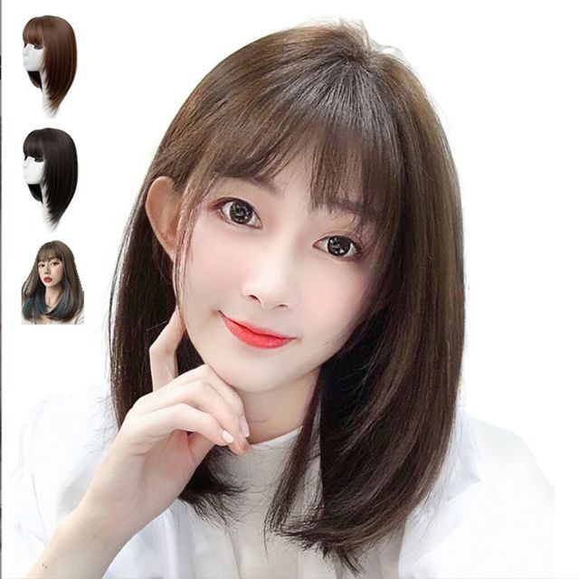 키밍 자연스러운 여성 단발 반가발 35센티미터 3컬러 선택 가능