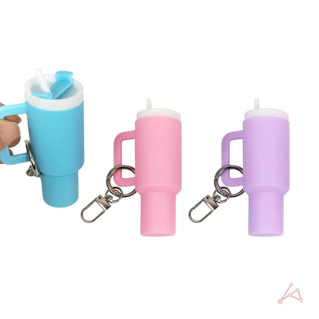 뚜껑열리는 텀블러모양 립밤 케이스 키링 AW-1005172