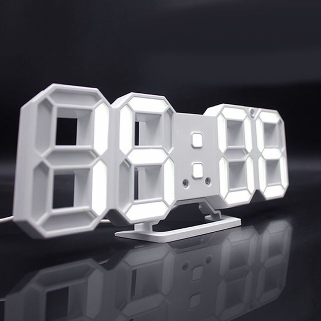 3D LED 벽시계 3단밝기 탁상시계 디지털 알람시계