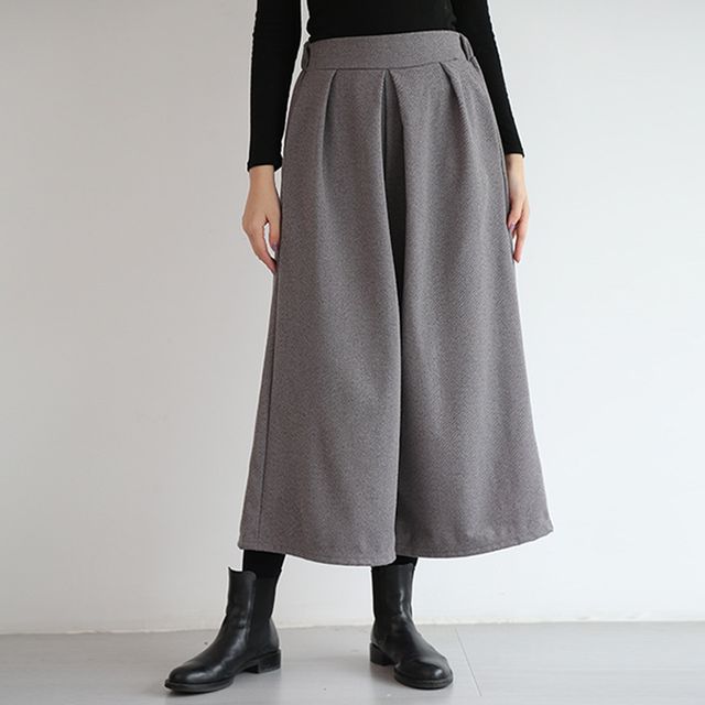 여성 뒷밴딩 와이드 팬츠 OSM-1006007