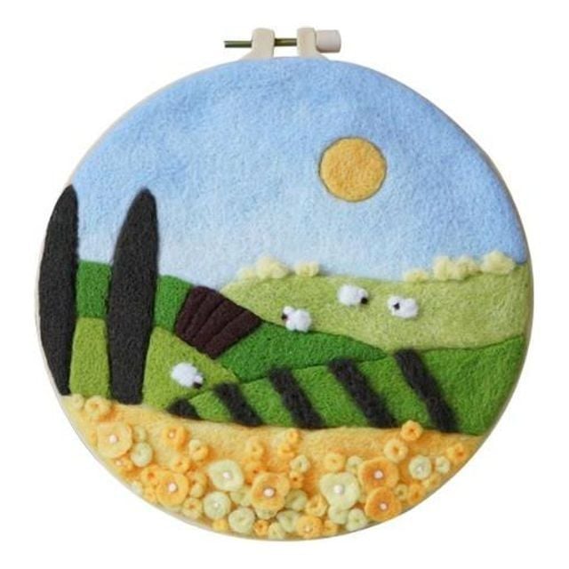 양모 펀치니들 DIY 공예 패키지 자수 키트