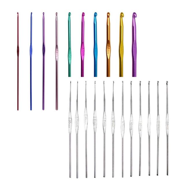 레이스 코바늘 뜨개질 실 세트 22종 핸드메이드 제작용