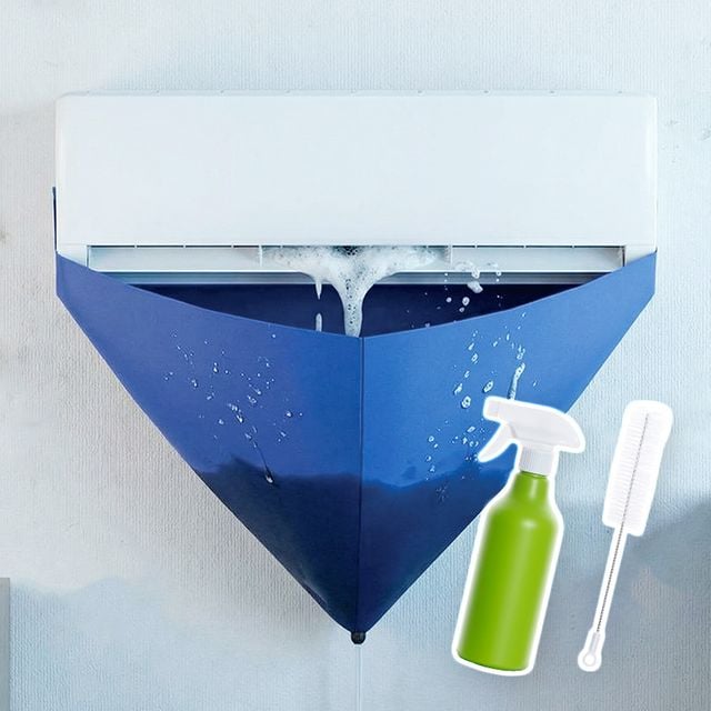 셀프 벽걸이 에어컨 청소 방수포 물받이 세트