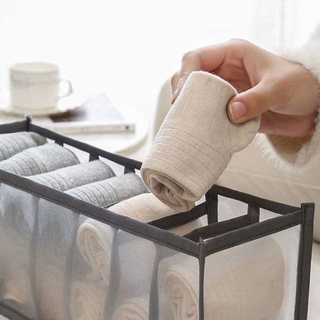 의류수납대 7구 칸칸이 속옷 수납함 정리함 분리대