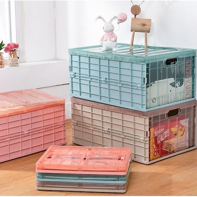 키밍 멀티 수납함 3색 접이식 소품정리 리빙 카 박스