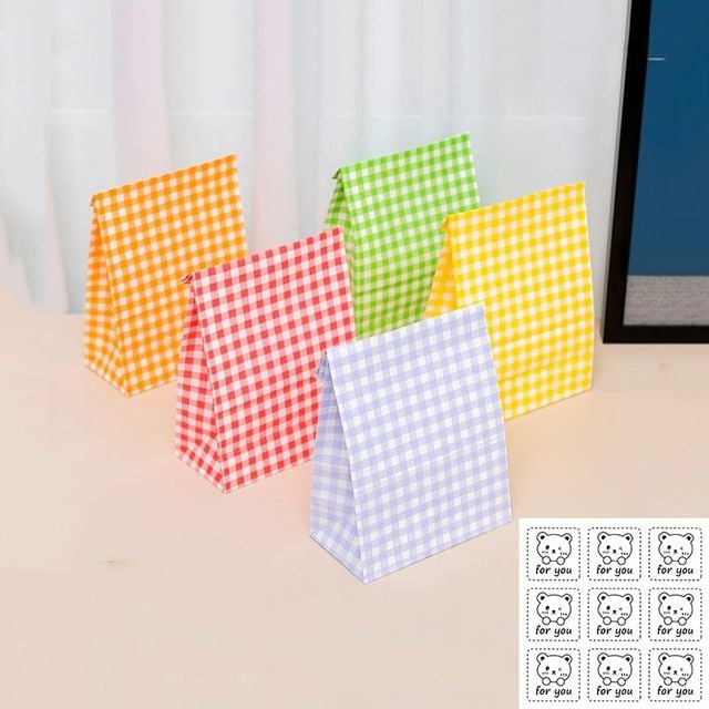 선물 포장 종이봉투 50p + 스티커 54p 세트 답례품