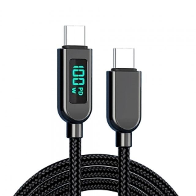 LED 전력표시 고속 충전케이블(C to C타입) 100W