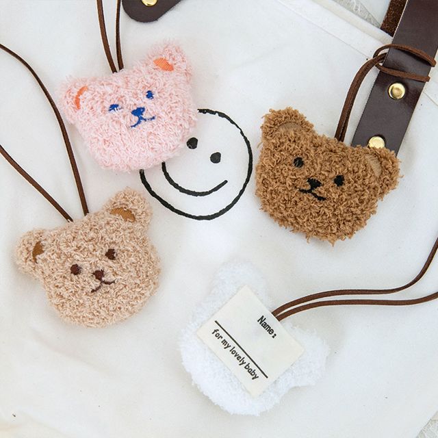 곰돌이 네임택 이름표 가방키링 4color LM-1004913