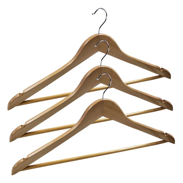 모노먼트986 베이직 옷걸이 3P 나무 원목옷걸이