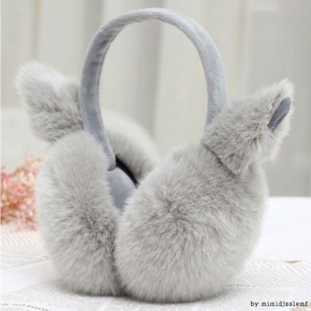 W HOT신상 여성 접이식 귀여운 고양이 귀모형 귀마개