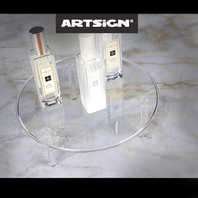 투명 원형테이블 삼발이 상품진열대 200 삼발