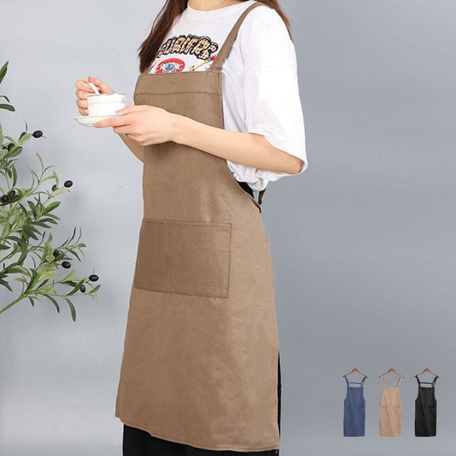 키밍 무지 디자인 카페 앞치마 원피스 주방 식당 필수 아이템