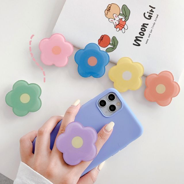 플라워 파스텔톤 스마트톡 폰홀더 휴대폰액세서리