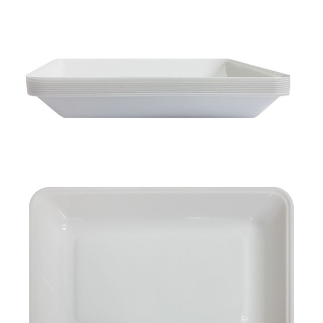 다회용 네모 일회용기 사각접시 대3호 10개