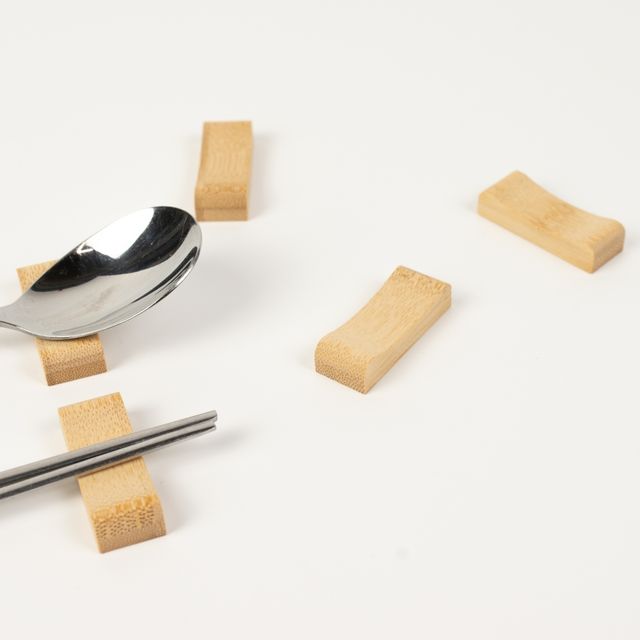 젓가락 나무 단면수저 받침 대나무 받침대 ROS-1007015