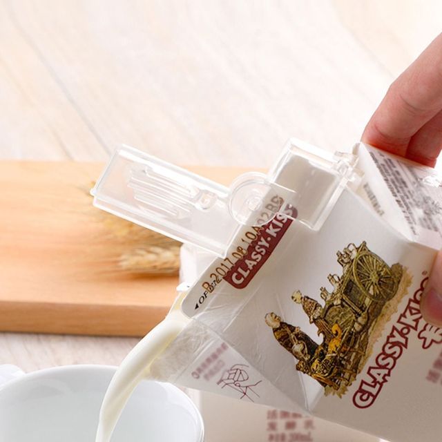 음료 보관 밀봉 클립 세트 우유팩 쥬스팩 용기 정리