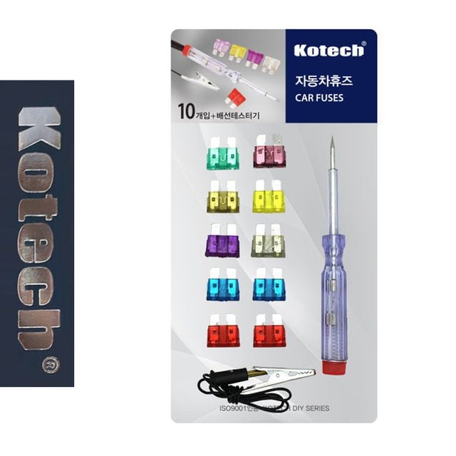 코텍8915 배전테스터기 자동차휴즈 10P셋
