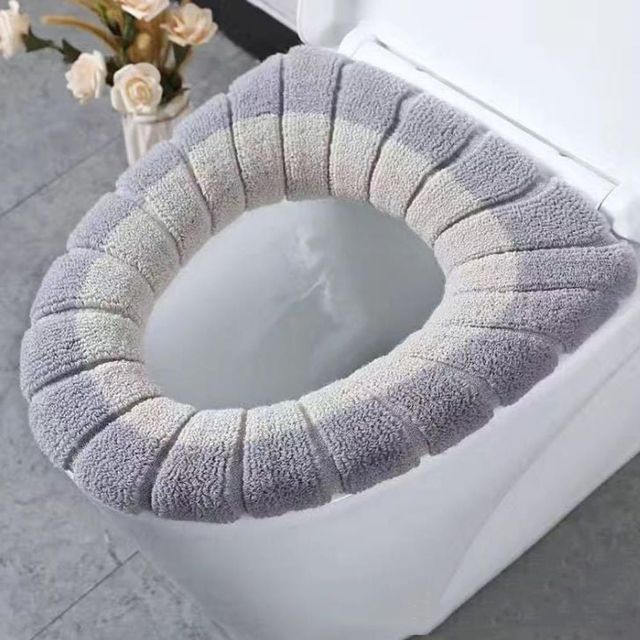 겨울 따뜻한 변기커버 털커버 0형 방한용품