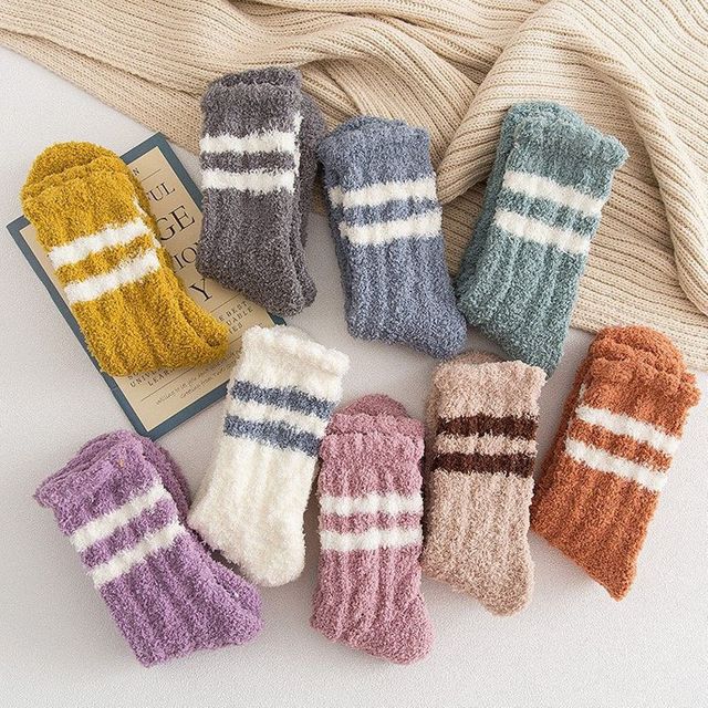 베이직 두줄 수면양말 1켤레 ELY-1061