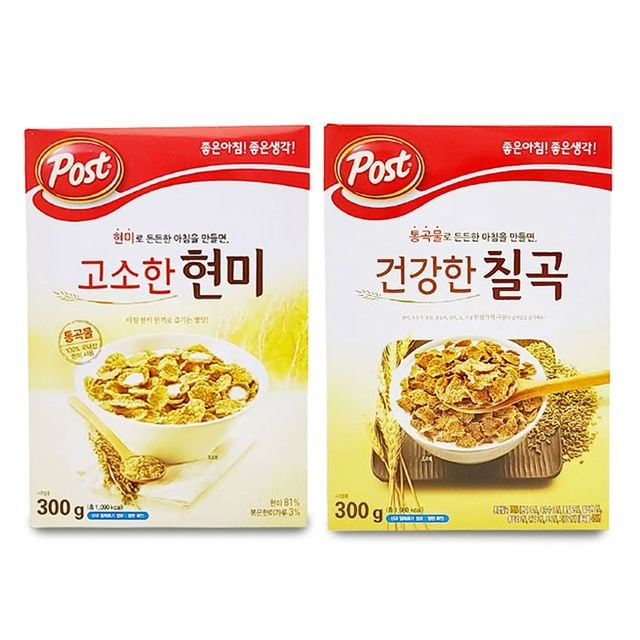 포스트 간편 든든 아침 통곡물 시리얼300g/ 칠곡 현미