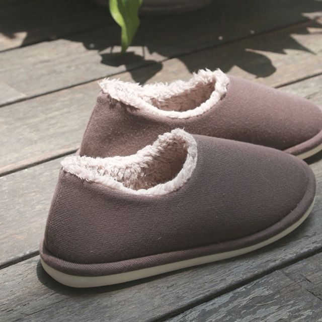 키밍 따뜻한 단색 겨울 슬리퍼 실내화 보온 효과