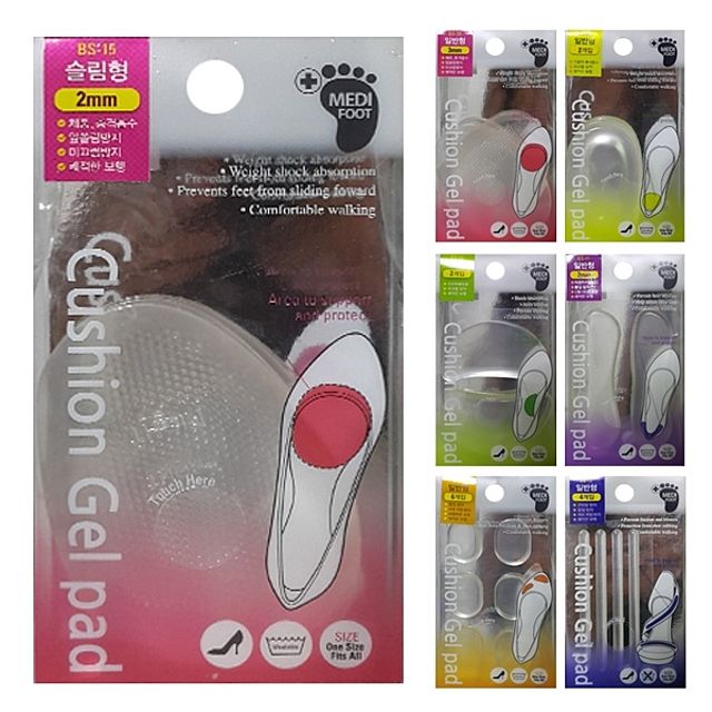 메디풋 하이힐 투명 스팟젤쿠션패드 7종