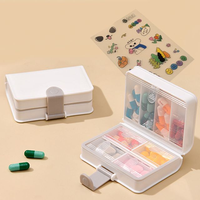 장만A841 책모양 휴대용 알약케이스 약보관통 약통 알약주머니