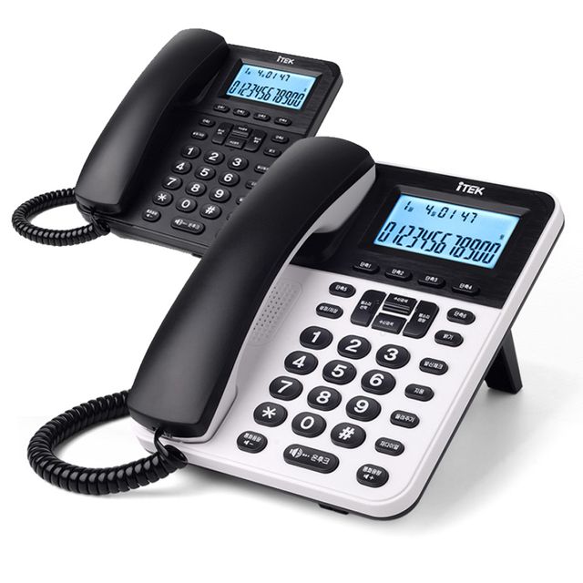 아이텍670 CID 유선전화기 발신자표시 액정 스탠드형 사무실용