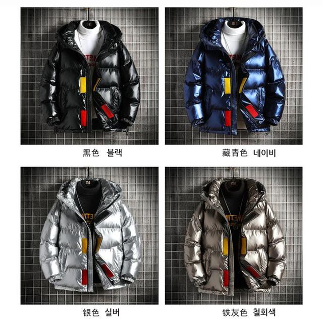 [해외] 남자 겨울 솜패딩 PP면 보온자켓 숏코트 후드코트
