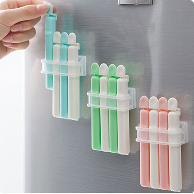 흡착 밀봉클립 봉지 밀폐 집게 세트