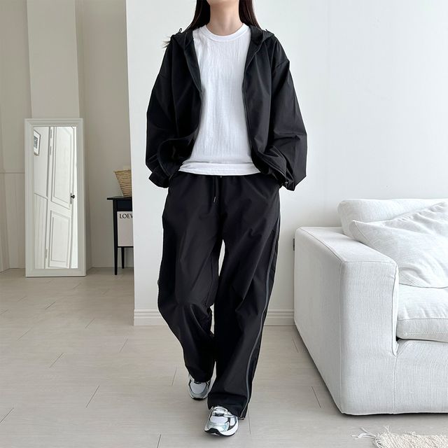 라라크 리짓 배색 와이드 팬츠 SD-230805