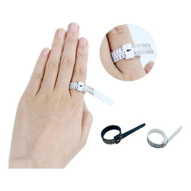 키밍 반지호수 측정기 2p 손가락줄자 링게이지 줄자형