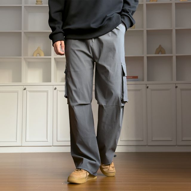 남자 카고팬츠 와이드조거 투웨이 츄리닝 파라슈트팬츠 4컬러