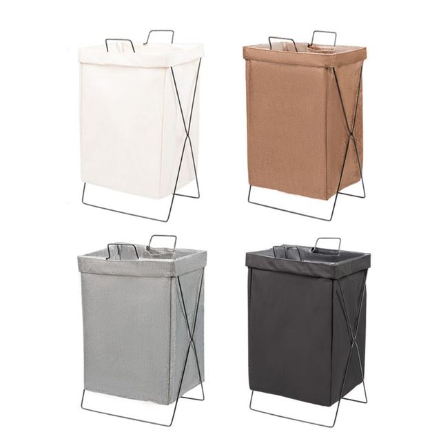 다용도 접이식 벽걸이 빨래바구니 이동식 스탠드