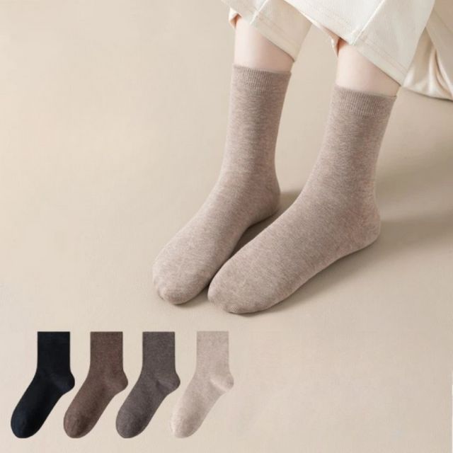 면양말 사계절 필수 기본 베이직 여성양말 JGR-1005288