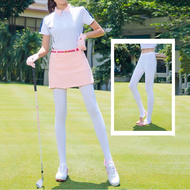 여성 여름 자외선차단 골플 스타킹 고리 레깅스