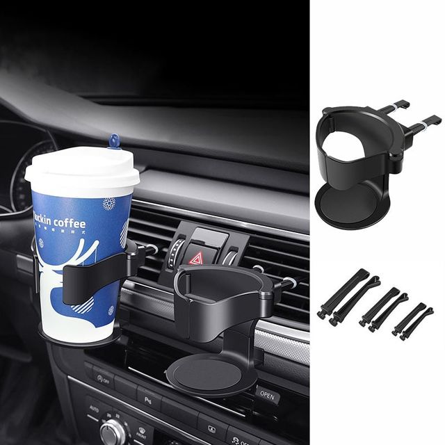 자동차 송풍구 컵홀더 휴대폰 거치대 고정 음료선반