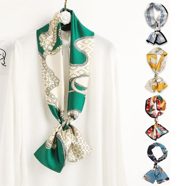 여성 쁘띠 직사각 실크 스카프 22종 모음전 LM-0278