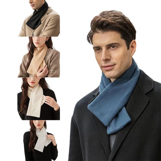 커플 벨벳 단색목도리 머플러 방한 스카프 남여공용