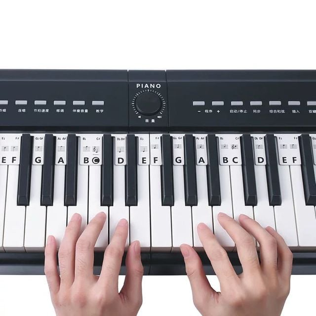 키밍 피아노 건반 실리콘 음계 61키 88키 연습 탈부착