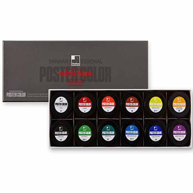 신한포스터칼라 전문 40ml 12색 - 31447