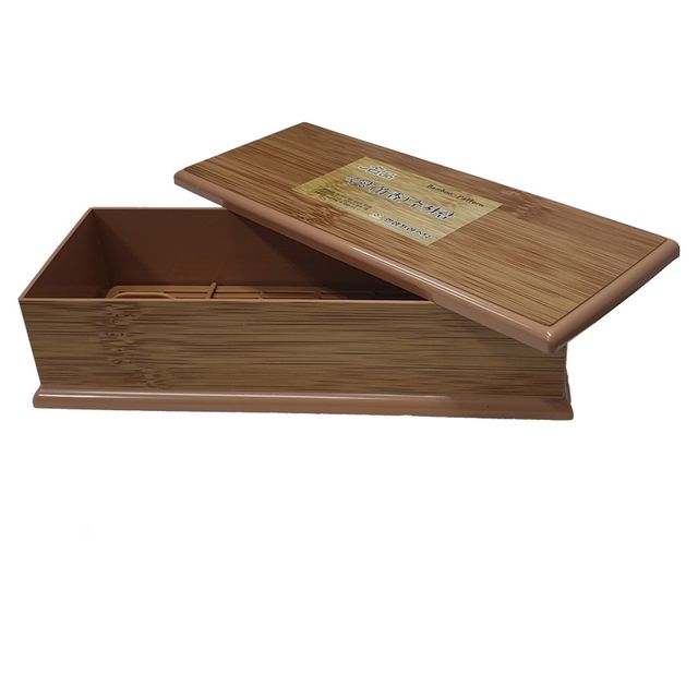 죽향 대나무무늬 나무무늬 업소용 수저함 불투명